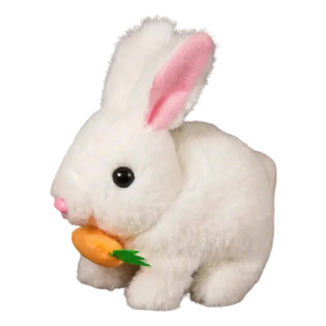 Christmas Doll Toy Rabbit Tabletop Shelf Accessory Room Desk Sofa Decorations Lovely Rabbit Figure Walking Toy