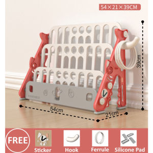 Multiple Sizes Shark Design Child Storage Rack Children Storage Toy Rack Bins Child Utility Bookshelf Storage