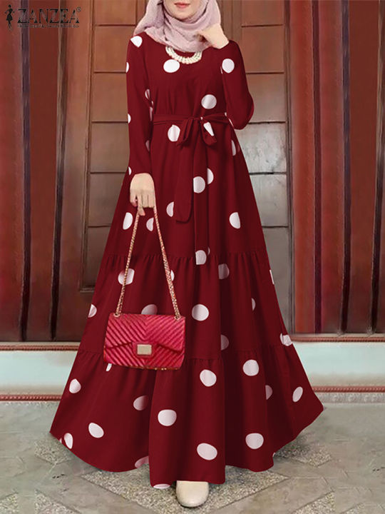 Days Delivery] Fancystyle ZANZEA Muslimah Women Muslim Maxi