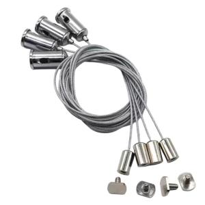 Pack of 4 Multipurpose Ceiling Hanging Wire Set Convenient for LED Light and Photo Frame Adjustable Length Designs