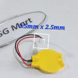 Pin Cmos 2025 (CR2025 - 3V) / Đầu cắm 3.5mm x 2.5mm (Loại 2 dây 2 lổ)