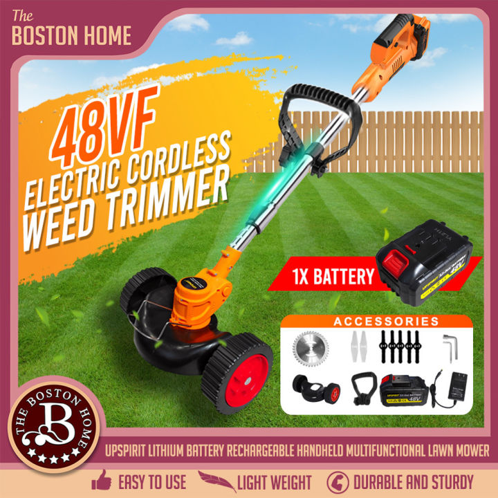 Upspirit Cordless Lawn Mower Rechargeable Electric Grass Cutter