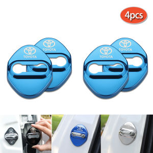 Toyota Stainless Steel Door Lock Cover Case Protector Cover Toyota Camry Altis Vios Avanza Innova viva car accessories
