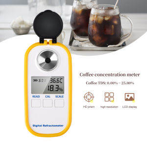 DR101 Portable 0-30% Bailey Coffee Measurement Tool TDS 0-25% Digital Coffee Concentration Brix Refractometer