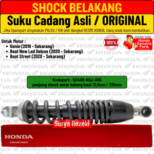 Shock Shockbreaker Belakang Beat New Deluxe Street Genio 2020 2021 2022 2023 2024 Ori Original AHM