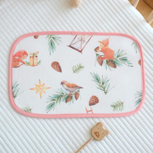 0-12 Monthes Baby Protection Pillow Cool Bamboo Fiber Newborn Flat Pillow Anti-Spitting Cushion Towel