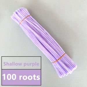 LILY&ADORA 100pcs Fuzzy Wire Chenille Stem Handmade Diy Children Toys Making Art Material Flower Handmade Diy 100pcs Diy