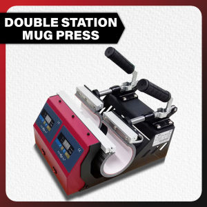 iPrintph CUYI DOUBLE HEAT MUG PRESS MACHINE RED - Unit only