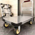 พร้อมจัดส่ง รถเข็น ความจุ 1000 กก. รถเข็นมือพับสแตนเลสหนาแข็งแรง รถเข็น Stainless Heavy Foldable Trolley. 