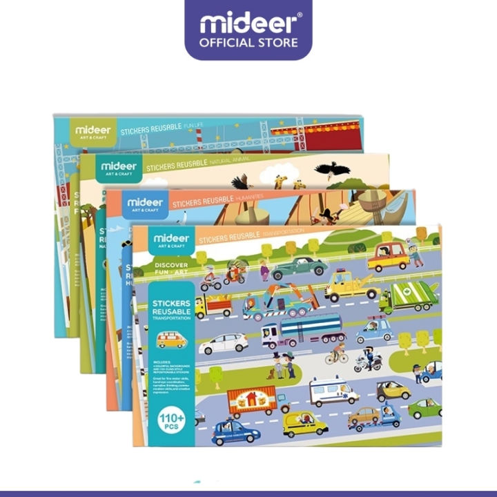 Mideer Reusable Electrostatic Sticker Lazada PH