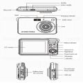 Digital Camera Digicam Kamera Pocket 48MP/Kamera DIGITAL POCKET KYOU ORIGINAL FULL SET/18 Mega Pixels LCD Rechargeable HD Digital Camera CCD Video Camera Outdoor Anti-Shake Point & Shoot Digital Camera HYB Support Sd Card Camcorder Photography. 
