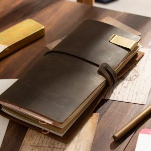 Sổ Tay Du Lịch Sổ Tay Du Lịch Nhật Ký Da Thủ Công Sổ Tay Nhật Ký Da Bò Trường Học Cổ Điển Văn Phòng Phẩm A5 A6 A7 Mini2026