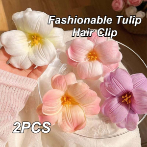 High-end Atmosphere Sense Tulip Hair Clip Flower Simulation Headdress Edge Clip Hair Accessories