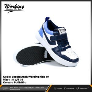 Sepatu Sneakers Anak Working Kids-07 / Sepatu Sekolah Anak Fashion Import