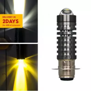 Motorcycle T19 / H4 LED Headlight Bulb Universal High and Low White+Yellow