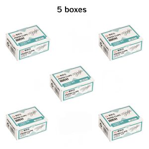 100PCS/Box Metal PaperclipsRust-proof Paper Clips Thickened Silver Paper Clips #3 Paperclips Office Supplies