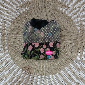 Anindya Fashion Presents Busana Muslim Wanita Gamis Raya Set Hijab Ladies Motif Bunga Bahan Ceruti Mix Brukat Dengan Desain Variasi Lengan Balon Look Kasual Basic Elegan Dress Lebaran Terbaru