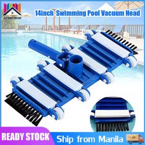 🔝 Original 【24 hours delivery】14inch Swimming Pool Flexible Vacuum Head Handle With Brush Cleaner Pond Spa Sewage Suction Pool Accessories For Cleaning Debris Underwater Suction Durable Cleaning Tool