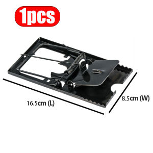 Iron Mouse Trap Large Mouse Trap Plate Clip Spring Clip Household Black Metal Mouse Trap for Mouse and Pest Resistant Reusable Trap Avoid Rusting Easily Kill Powerful Mechanism