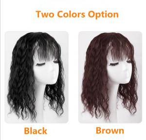 TSE Wig for women Top hair replacement block Coin Curly hair wig extension Cover white hair pad 25cm/35cm Length SW21