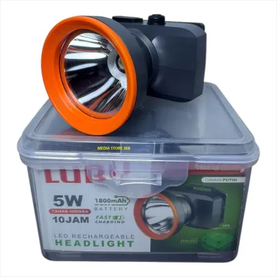SENTER KEPALA LED CAS LUBY L-2900 - WATERPROOF - TAHAN LAMA - BISA DI CAS - ORIGINAL