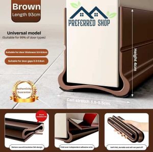 PREFERRED SHOP Door Seal Strip Door Bottom Gap Silicone Rubber Door Draft Strip Stopper Sound Insulation