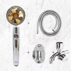 Hand Shower 1 Set Kamar Mandi Bahan Stainless Dan Abs Chrome HS-222+G-88+JS-20+HSZ-90