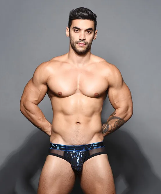 กางเกงในชาย Andrew Christian Underwear MASSIVE MASSIVE Night Leopard  Sheer Brief Night Leopard Print/Mesh/Net by TonyJocks ทรงบรีฟ สีน้ำเงิน  สีดำ สีเมทัลลิคน้ำเงินเข้า วิบวับ ลายเสือ เสือดาว กกนผช กกนผู้ชาย  กางเกงในผช กางเกงชั้นในผช ซีทรู See ...