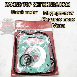 PAKING TOP SET GASKET KIT HONDA KRM UNTUK MOTOR MEGA PRO NEW VERSA KUALITAS ASLI ORIGINAL HONDA AHM