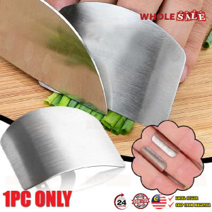 1PC Kitchen Finger Protector Safe Guard Anti Cut Stainless Steel Shield Kitchen Tool / Pelindung Jari