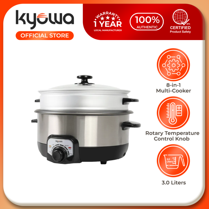 Kyowa 8-in-1 Multi-Cooker (Silver) KW-3802 Stainless