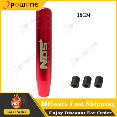 Powone Car Shift Knob Cover Aluminum Motorcycle Body Parts Auto Manual Weighted Shifter Knobs