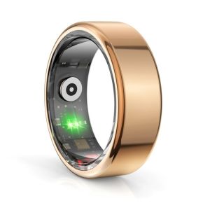 R02 Smart Ring Sleep Monitor Bluetooth5.0 Blood Oxygen Tracker Fitness Tracker Ring IP68 & 5ATM Waterproof Multi-sport Modes