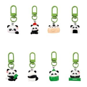Set of 8 Lovely Panda Keychains Eye Catching Designs Fashion Accessory for Adults Student Couples Sturdy Build