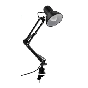 โคมไฟตั้งโต๊ะสีดำพับได้ระดับพรีเมี่ยม ใช้งานได้ดีในสำนักงานหนังสือเรียน"