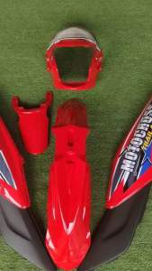 ชุดสีวิบากโซนิกไซเคิลครอสสีแดงสดมี5ชิ้น