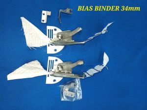 BIAS BINDER A10S Wrapping Tube Binder Folder Attachment for Industrial Sewing Machine (34mm)