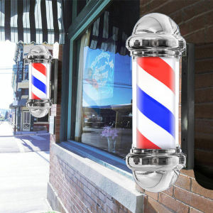 Barber Shop Rotating Light 70cm Red White Blue Barber Pole Hair Salon Sign Light