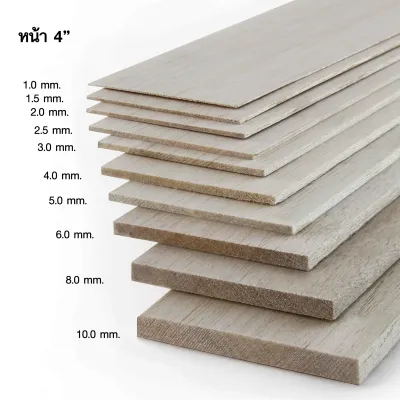 ไม้บัลซ่า INCA หน้า 4 หนา 6.0 มม. (PC)
