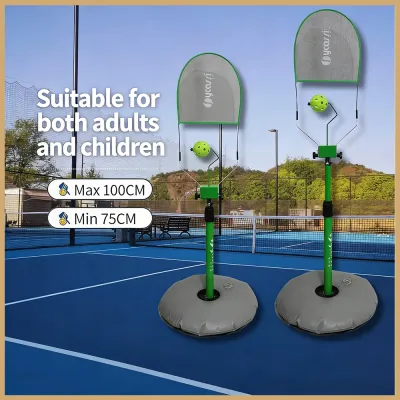 Pickleball Topspin Swing Trainer Height-Adjustable 75-100CM Pickleball Practice Equipment