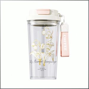 Double Cup Food Grade Material Beverage Cup Portable on the Go Environmentally Friendly