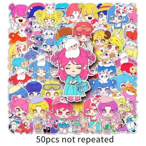 50PCS Original Blind Box Doll Sticker Cute Doll Cartoon Graffiti Children Decal Waterproof Decorative Laptop Water Cup PVC Sticker