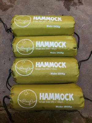 EXTRA TEBAL!!! Hammock Matahari Dewasa Outdoor Camping Beban Maks 150kg + 2pcs Tali webbing / Hammock Tebal / Hammock Single / Hammock Outdoor/ Hammock Tenda / Hammock ayunan gantung / Hammock Arei / Hammock Jaring / Hammock jumbo / Hammock Kelambu