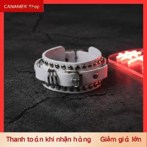 CS Gothic Punk da Vòng Đeo Tay Đinh Tán gai Cuff dây đeo cổ tay người đàn ông phụ nữ thời trang bên cosplay phụ kiện