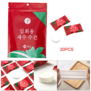 JBox# 20pcs Compressed Towel Magic Towel For Travel Disposable Towel Compressed