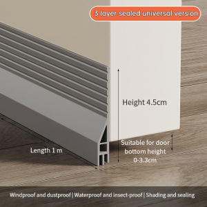 🇸🇬【SG stock】2024 New Door Seal Strip PVC Door stopper Soundproof Strip Door Bottom Gap Blocker Door Gap Strip New Wave Design New Door Seal Strip PVC Door stopper Soundproof Strip Door Bottom Gap Blocker Door Gap Strip New Wave