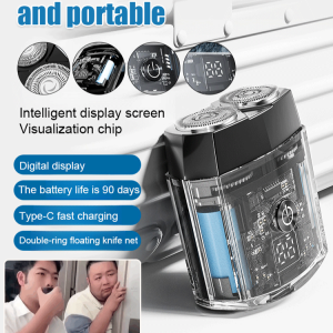 ✨Extreme Speed Shaving ✨German Magnetic Blade Digital Display Razor Mens Magnetic Razor Electric MINI Portable
