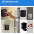 KIPRUN Key Lock Box,  4-Digit Combination Waterproof Portable Key Storage Lock box Wall Mount 5 Key Large Capacity for House Key, Special Car Key, ID Card. 