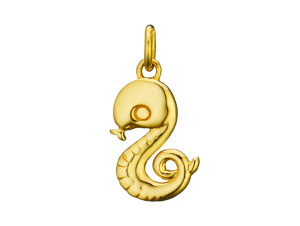 Poh Heng Jewellery 22K Snake Pendant in Yellow Gold [Price By Weight] (Online Exclusive)