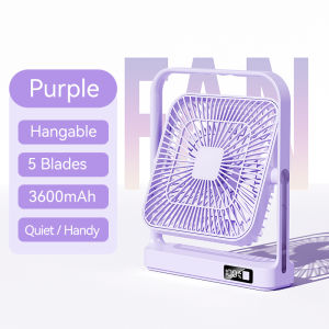 MAXAWEI Desk Fan High Velocity Wind Rapid Cooling Portable Fan 100 Adjustable Wind Levels 5000mAh Battery life 22 hours Quick Charge for Office